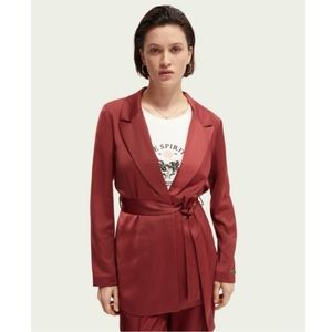 Scotch & Soda single breasted burgundy blazer - XL - Like new